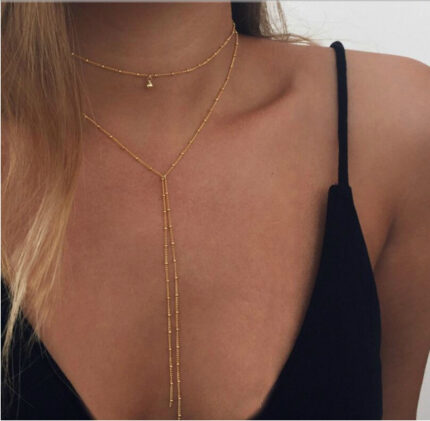 Simple necklace retro clavicle necklace - Image 1