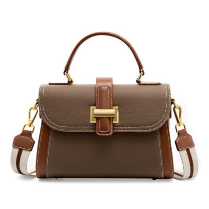 Women's Versatile Leather Fashionable Handbag - Image 5