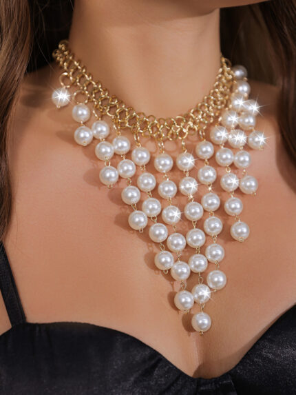 Vintage Pearl Necklace Necklace - Image 3