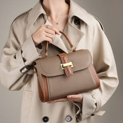 Women's Versatile Leather Fashionable Handbag - Image 3