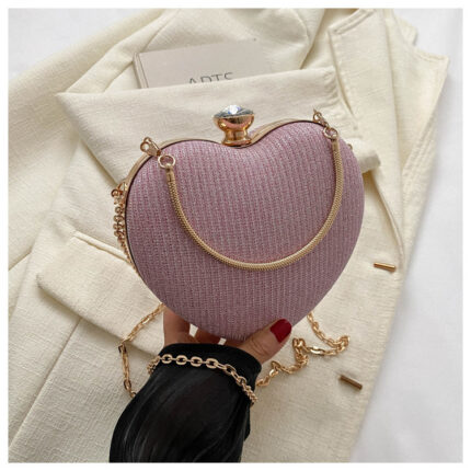 Banquet Bag Love Chain Shoulder Crossbody Handbag Valentines Day Outfit - Image 8